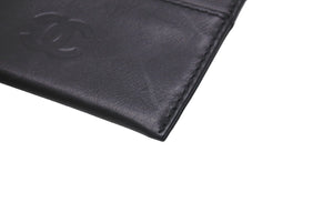 CHANEL シャネル カードケース ココマーク 5番台 ブラック レザー 美品 中古 63156