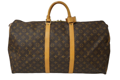 LOUIS VUITTON ルイヴィトン キーポル 55 ボストンバッグ モノグラムキャンバス M41424 ブラウン 美品 中古 63158