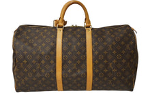 Load image into Gallery viewer, LOUIS VUITTON ルイヴィトン キーポル 55 ボストンバッグ モノグラムキャンバス M41424 ブラウン 美品 中古 63158