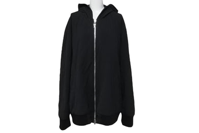 CHROME HEARTS クロムハーツ ブルゾン ジャケット サイズXL ブラック ナイロン カシミヤ レザー シルバー925 美品 中古 63160