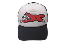 Load image into Gallery viewer, BBC /Icecream Running Dog Trucker Cap ビリオネア ボーイズクラブ アイスクリーム 帽子 ブラック ホワイト 中古 63162