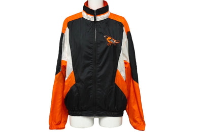 BALTIMORE ORIOLES ボルティモア オリオールズ ジャケット ナイロン ポリエステル ブラック ホワイト オレンジ L 美品 中古 63163