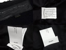 Load image into Gallery viewer, 極美品 CHROME HEARTS クロムハーツ クロスボールボタン ノーカラーウールコート XS カシミヤ ブラック 中古 63166