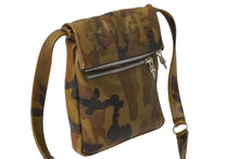 Load image into Gallery viewer, 極美品 CHROME HEARTS クロムハーツ ZIP TOP クロスパッチ ショルダーバッグ カモフラージュ シルバー925 中古 63167