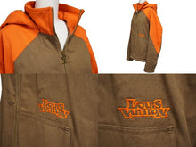 Load image into Gallery viewer, LOUIS VUITON ルイヴィトン 23SS フーデッドパデッドデニムジャケットブルゾン ブラウン×オレンジ HOA22WG98 ブラウン 美品 中古 63174