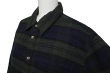 Load image into Gallery viewer, CHROME HEARTS クロムハーツ シャツダウンジャケット リバーシブル キルティング M グリーン ネイビー ブラック 美品 中古 63175