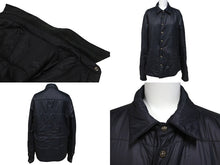 Load image into Gallery viewer, CHROME HEARTS クロムハーツ シャツダウンジャケット リバーシブル キルティング M グリーン ネイビー ブラック 美品 中古 63175