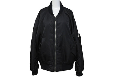 PRADA プラダ Re-Nylon ボンバージャケット サイズL SGB903 ブラック トライアングルロゴ ポーチ ナイロン 美品 中古 63176