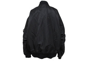 PRADA プラダ Re-Nylon ボンバージャケット サイズL SGB903 ブラック トライアングルロゴ ポーチ ナイロン 美品 中古 63176