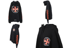 Load image into Gallery viewer, CHROME HEARTS クロムハーツ パーカー サイズXXL CHクロス ロゴ プリント ブラック コットン 良品 中古 63183