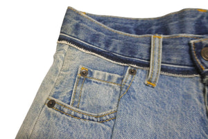 極美品 マルタンマルジェラ 2020SS カットオフ デニムパンツ ストレートレッグ レディース S51LA0120-S30617 Size36 中古 63187