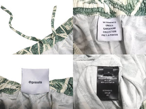 極美品 VETEMENTS ヴェトモン ミリオンダラー フルイド ジャージ パンツ UA53PA500M ビスコース グリーン サイズS 中古 63189 