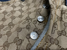 画像をギャラリービューアに読み込む, 極美品 GUCCI×PALACE グッチ×パレス GG-Pパターン バギージーンズ GGスプリームキャンバス 723927 XDCAP サイズ30 ブルー 中古 63191 
