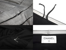 Load image into Gallery viewer, CHANEL シャネル ココマーク 長袖Tシャツ オールインワン セットアップ P43485K04412 AW002 グレー シルバー金具 美品 中古 63194