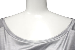 CHANEL シャネル ココマーク 長袖Tシャツ オールインワン セットアップ P43485K04412 AW002 グレー シルバー金具 美品 中古 63194