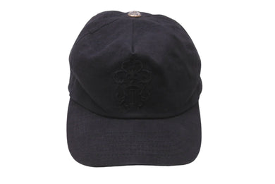 CHROME HEARTS クロムハーツ スナップバック キャップ ヴィンテージ ブラック コットン シルバー925 刺繍 美品 中古 63198