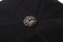 Load image into Gallery viewer, CHROME HEARTS クロムハーツ スナップバック キャップ ヴィンテージ ブラック コットン シルバー925 刺繍 美品 中古 63198