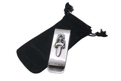CHROME HEARTS クロムハーツ マネークリップ 小物 ダガー シルバー925 56.4g 美品 中古 63200