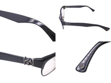 Load image into Gallery viewer, CHROME HEARTS クロムハーツ LOVE GLOVE BSフレア ブラック プラスチック シルバー925 サイズ54▫︎17 メガネ 136 美品 中古 63202