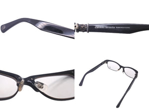 CHROME HEARTS クロムハーツ LOVE GLOVE BSフレア ブラック プラスチック シルバー925 サイズ54▫︎17 メガネ 136 美品 中古 63202