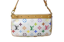 Load image into Gallery viewer, 極美品 LOUIS VUITTON ルイヴィトン 村上隆 ホワイト ポシェットアクセソワール マルチカラー M92649 中古 63220