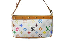 Load image into Gallery viewer, 極美品 LOUIS VUITTON ルイヴィトン 村上隆 ホワイト ポシェットアクセソワール マルチカラー M92649 中古 63450
