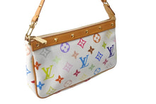 Load image into Gallery viewer, 極美品 LOUIS VUITTON ルイヴィトン 村上隆 ホワイト ポシェットアクセソワール マルチカラー M92649 中古 63450