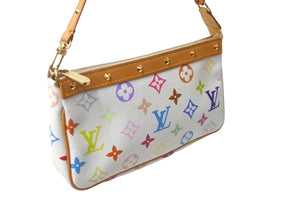 極美品 LOUIS VUITTON ルイヴィトン 村上隆 ホワイト ポシェットアクセ 極美品 LOUIS VUITTON ルイヴィトン 村上隆 ホワイト ポシェットアクセ