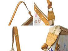 Load image into Gallery viewer, 極美品 LOUIS VUITTON ルイヴィトン 村上隆 ホワイト ポシェットアクセソワール マルチカラー M92649 中古 63450