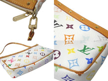 Load image into Gallery viewer, 極美品 LOUIS VUITTON ルイヴィトン 村上隆 ホワイト ポシェットアクセソワール マルチカラー M92649 中古 63450