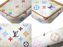 Load image into Gallery viewer, 極美品 LOUIS VUITTON ルイヴィトン 村上隆 ホワイト ポシェットアクセソワール マルチカラー M92649 中古 63450