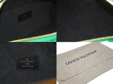 Load image into Gallery viewer, 新品同様 LOUIS VUITTON ルイヴィトン パピヨン26 モノグラム ジャガード ベルベット ハンド バッグ グリーン M46206 中古 63452