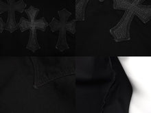 Load image into Gallery viewer, CHROME HEARTS クロムハーツ カバオール オールド セメタリークロスパッチ クロスボールボタン Mサイズ ブラック 美品 中古 63453