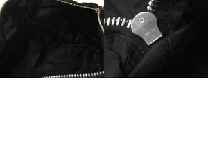 極美品 CHROME HEARTS クロムハーツ セメタリーパッチ ボストンバッグ タイニーダッフル レザー ブラック 中古 63454