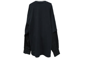 BALENCIAGA バレンシアガ docking long 長袖Tシャツ ブラック T