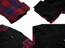 Load image into Gallery viewer, BALENCIAGA バレンシアガ 長袖シャツ チェック レッド ブルー ブラック 691258 TBM23 8521 コットン サイズL 中古 63458