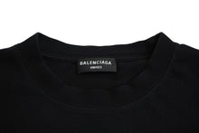 Load image into Gallery viewer, BALENCIAGA バレンシアガ スライムグラフィックロゴ 半袖Ｔシャツ 612966 2021SS 黒 ブラック 中古 63459