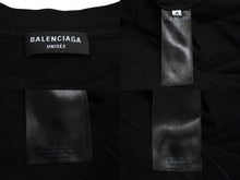 Load image into Gallery viewer, BALENCIAGA バレンシアガ スライムグラフィックロゴ 半袖Ｔシャツ 612966 2021SS 黒 ブラック 中古 63459