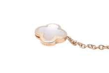 Load image into Gallery viewer, ヴァンクリーフ&amp;アーペル ヴィンテージ アルハンブラ ピュアアルハンブラ マザーオブパールブ レスレット 4モチーフ VCARA36300 美品 中古 63463