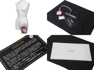 極美品 CHANEL シャネル ショルダーバッグ 29番台 AS0988 フィリグリー チェーン ココマーク エナメル ピンク 中古 63465