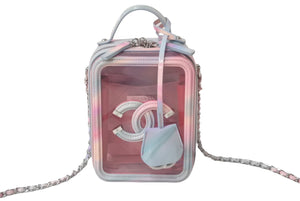 極美品 CHANEL シャネル ショルダーバッグ 29番台 AS0988 フィリグリー チェーン ココマーク エナメル ピンク 中古 63465
