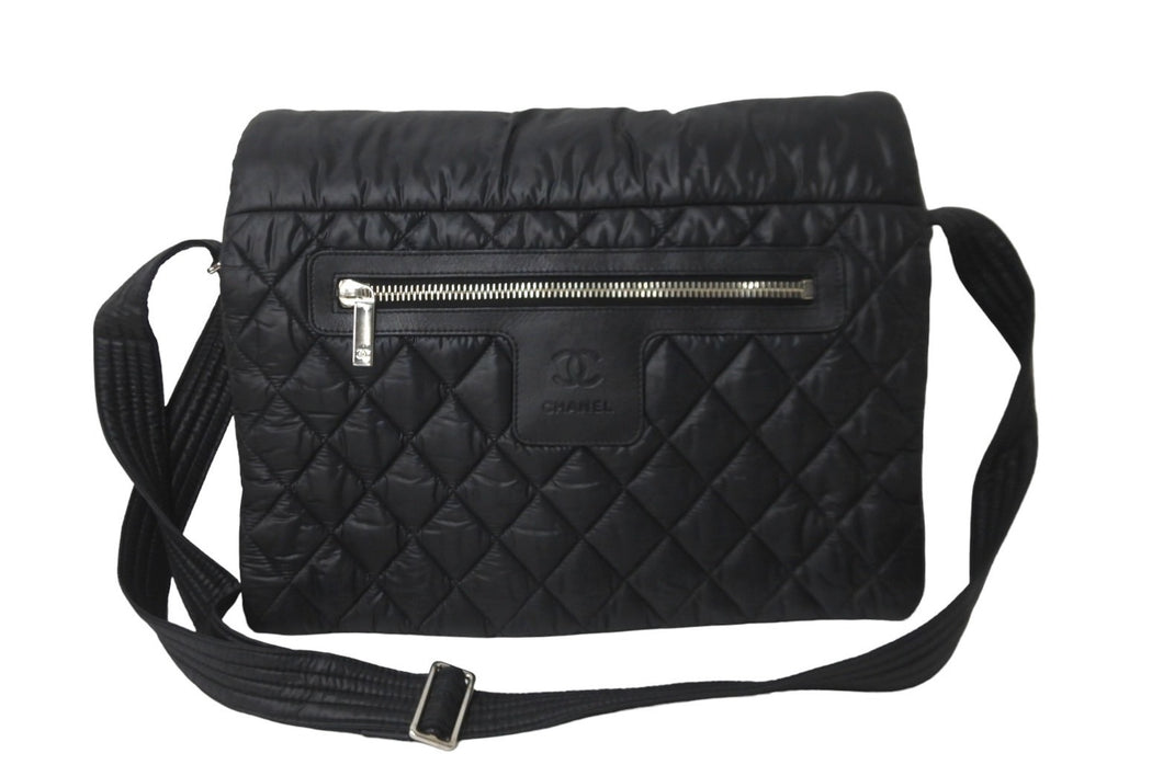 CHANEL シャネル ココクーン ナイロンキルティングショルダーバッグ 13番台 ブラック 美品 中古 63469