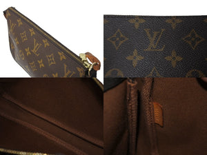 LOUIS VUITTON ルイヴィトン ポシェット アクセソワール アクセサリーポーチ M51980 モノグラム ブラウン 美品 中古 63474