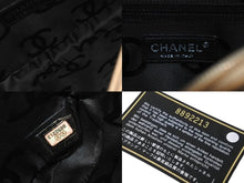 Load image into Gallery viewer, CHANEL シャネル ポーチ ハンドバッグ カンボンライン ココマーク 8番台 ラムスキン ベージュ ブラック 美品 中古 63476