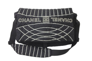 CHANEL シャネル スポーツライン ナイロン ショルダーバッグ 10番台 ブラック ココマーク ロゴ ドレイク愛用 美品 中古 63478