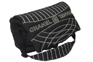 CHANEL シャネル スポーツライン ナイロン ショルダーバッグ 10番台 ブラック ココマーク ロゴ ドレイク愛用 美品 中古 63478