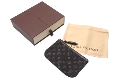 LOUIS VUITTON ルイヴィトン ポシェット・クレ ポーチ M95230 モノグラムミニラン ブラウン ゴールド金具 美品 中古 63480