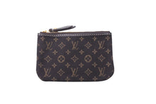Load image into Gallery viewer, LOUIS VUITTON ルイヴィトン ポシェット・クレ ポーチ M95230 モノグラムミニラン ブラウン ゴールド金具 美品 中古 63480