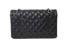 Load image into Gallery viewer, 極美品 CHANEL マトラッセWフラップチェーンショルダー 23番台 25cm ショルダーバッグ ブラック シルバー金具 ラムスキン 中古 63486