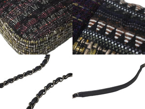 CHANEL シャネル パリダラス ラメツイードショルダーバッグ 20番台 マルチカラー シルバー金具 美品 中古 63491